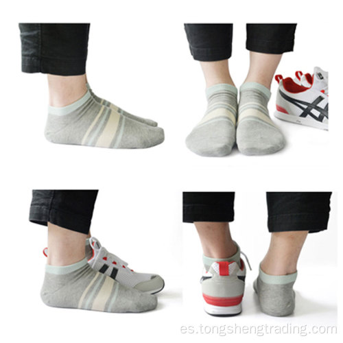 Casual rayado tridimensional-sneaker-calcetines para hombres